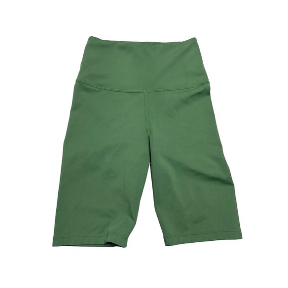 Carbon38 High Rise Biker Shorts in Cloud Compression in Jade-sz XS - Picture 4 of 7